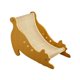 thumbnail image 4 of Rascador de sisal para gatos, tumbona, cama para gatitos, sofá, almohadilla para rascar reutilizable. Talla L, 4 of 9