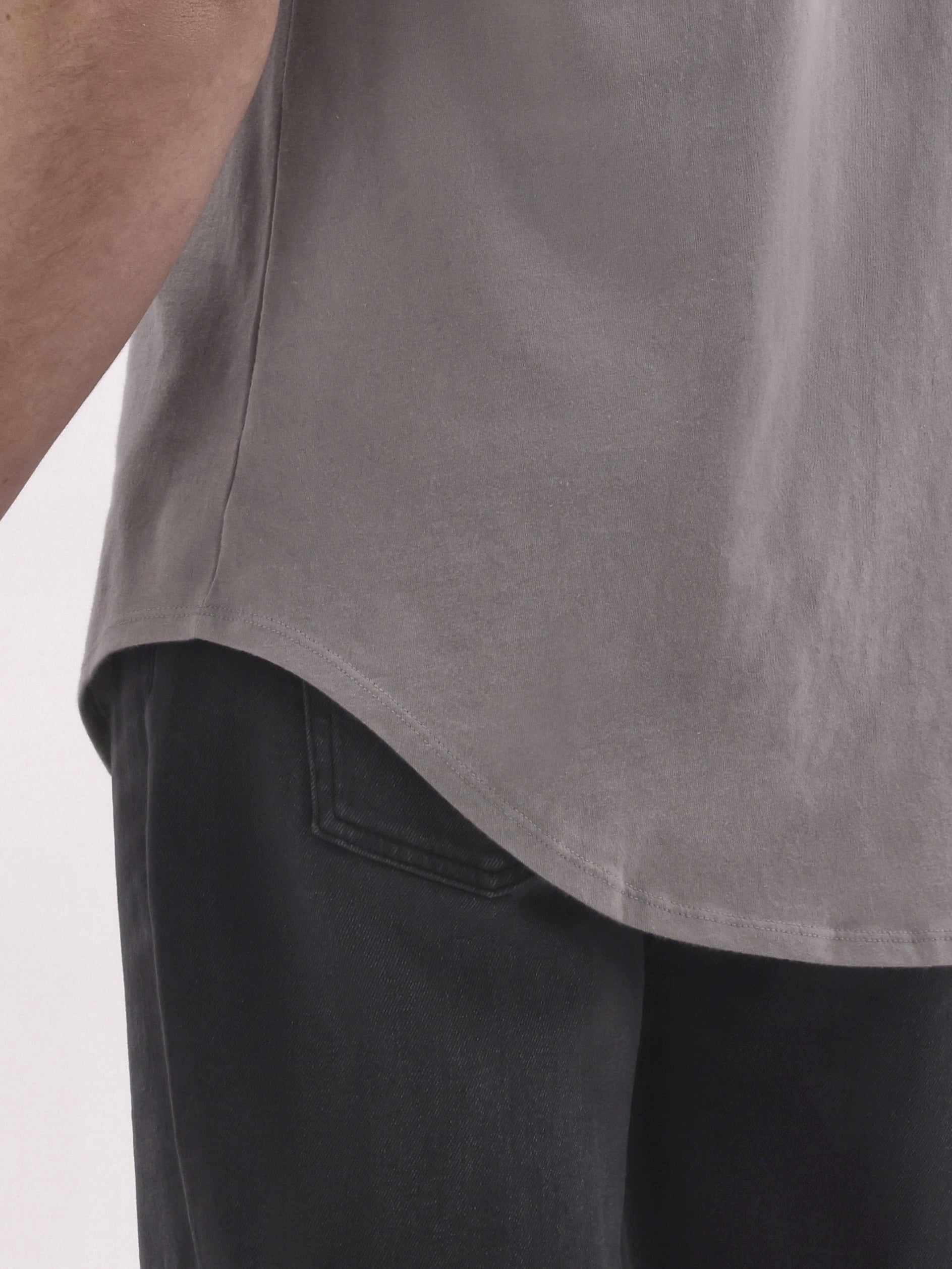 No Boundaries Men's & Big Men's Longline Curved Hem Elongated Tee Shirt, 2-Pack, Sizes XS-5XL
