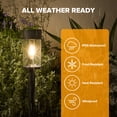 thumbnail image 4 of UME 10 pack Solar Pathway Lights Outdoor, LED Waterproof Solar Garden Lights, 3000K Auto on/off for Garden Yard Lawn Walkway Driveway, 4 of 7