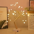 thumbnail image 5 of Lámpara de mesa con forma de rama de árbol, luz de noche para escritorio, luz de noche decorativa para dormitorio - Lámpara de árbol estética con temporizador, para dormitorio, Navidad y Halloween, 5 of 5