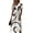 White, variant on Womens Summer Dresses Wrap Tummy Control A-Line Midi V-Neck Short Sleeve Dress Beach Vacation Sundress Modest Dresses