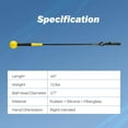thumbnail image 3 of Costway 40" Golf Swing Trainer Aid with Weighted Head for Grip Rhythm Flexibility Balance Yellow, 3 of 10