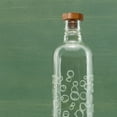 thumbnail image 4 of Bubbles Glass Water Bottle With Wooden Stopper-750 Ml, 4 of 5