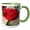 Green/White, variant on 3drose, Whispers of Passion and Love Red Rose Quote, 11oz Mug
