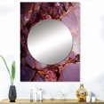 thumbnail image 1 of Designart "Marble Agate River in Pink and Gold I" Marble Mirror Wall Decor - Modern Gold Abstract Large Printed Mirror Wall Decor For Bedroom - 40" x 30" Inch, 1 of 5
