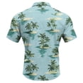 thumbnail image 7 of Hawaiian Mens Shirts Short Sleeve Ocean Wave Print Button Down Shirts Casual Stylish Beach Vacation Blouses, 7 of 7