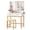 White, variant on Modern Vanity Desk with Mirror & Dimmable LED Lights, 4 Drawers, 2 Shelves, Built-in Charging Station, Power Outlet, Stool – Bedroom or Dressing Room Makeup Table – White