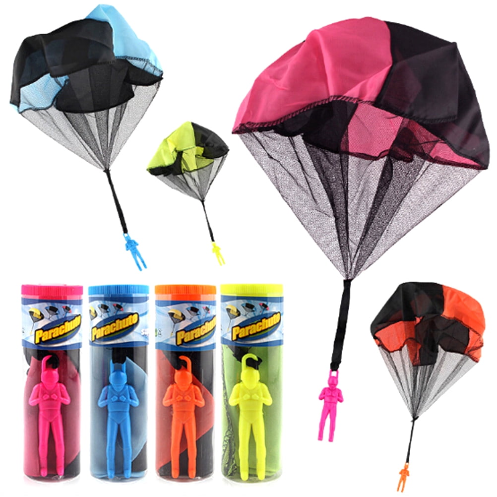 Toy Parachute Figures Children Hand Throw Soldier Toy for Gymnastics Team Building Activity and Outdoor Games Play Parachute 