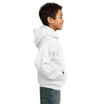 thumbnail image 3 of Port & Co Teen Unisex Regular Plain Long Sleeves Sweatshirt White Medium, 3 of 5