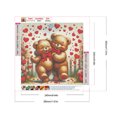 thumbnail image 2 of Pintura de diamante 5D DIY taladro redondo completo corazón rosa osito kit decoración 30x30cm, 2 of 9