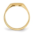 thumbnail image 2 of Auriga 10k Yellow Gold 9.5x10.0mm Closed Back Signet Ring for Women Size- 6, 2 of 6