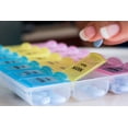 thumbnail image 4 of Weekly Pill Organizer, Pack of 2 Medicine Organizer, Pill Box Easy to Read & Travel Friendly, 4 of 7