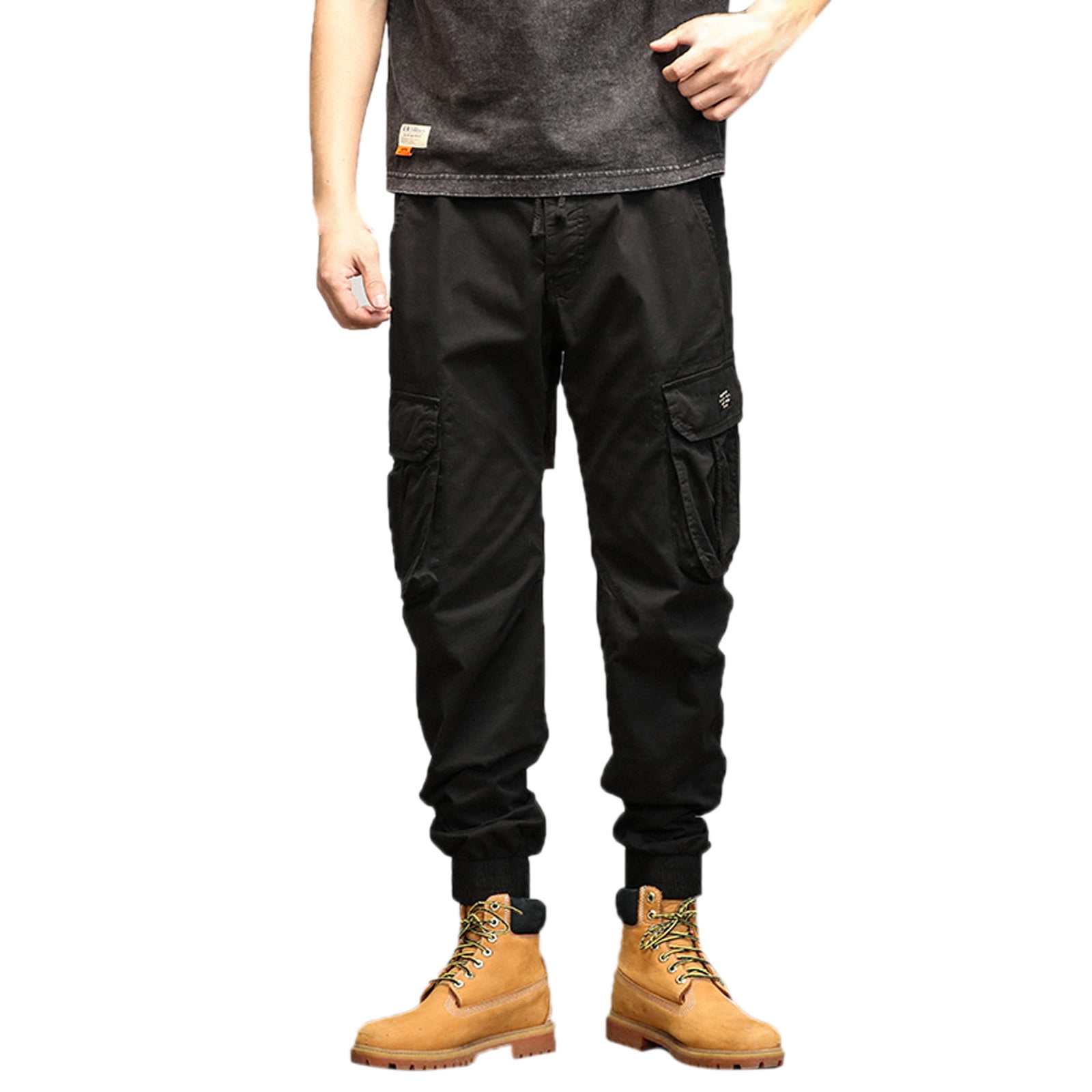 KI-8jcuD Men Flap Pocket Zipper Fly Jeans Mens Solid Fashion Casual ...