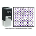 thumbnail image 4 of Printtoo Personalized Forest Theme Icons Rubber Stamp Self Inking Stamper 24 mm-Violet, 4 of 7