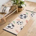thumbnail image 6 of Football and Leaf Runner Area Rug 2x6 Soft Non-Slip Washable Bedside Carpet for Hallway Bedroom Living Room Home Decor, 6 of 8