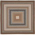 thumbnail image 2 of Safavieh Braided Angel Bordered Machine Washable Reversible Area Rug, Brown/Multi, 7' x 7' Square, 2 of 13
