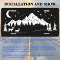 thumbnail image 3 of 1 Pcs 2D Flat License Plate Covers & Frames, Mountain Forest For Decorative Front, Waterproof For Decoration Aluminum License Plate Covers & Frames Cover For Men Women, 12" X 6", 3 of 7
