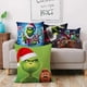 thumbnail image 3 of Fundas de almohada de dibujos animados divertidos Sofá de dibujos animados Decorativo Hogar Impresión de doble cara Funda de cojín de felpa corta Linda GG-grinch, 3 of 5