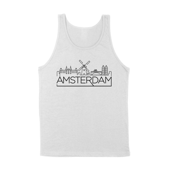 Skyline Amsterdam Tank Top Unisex Large White