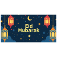 thumbnail image 1 of Eid Mubarak Banner Decoration with Crescent Star Lantern Designs Backdrop for Eid Celebration Party Decoration Photography Props, 1 of 4