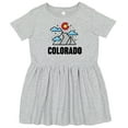 thumbnail image 3 of Inktastic Colorado Mountains and Clouds Girls Toddler Dress, 3 of 5