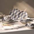 thumbnail image 2 of Thyme & Table Celine Blue 12-Piece Ceramic Dinnerware Set, 2 of 7