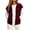 Wine, variant on Bxsruta Womens Sleeveless Zip Up Vest Casual Outerwear Loose Fit Sports Vest