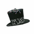 thumbnail image 2 of HMS Mini Burlesque Costume Black Gothic Hat w/Spider One Size Unisex, 2 of 6