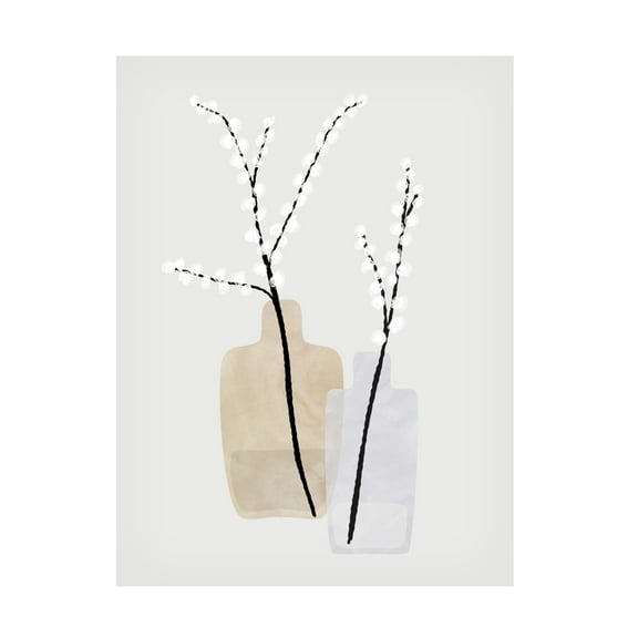 Trademark Fine Art Rosana Laiz Blursbyai Flower branches in vases Canvas Wall Art