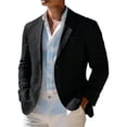 thumbnail image 6 of Purcolt Linen Blazer Men Casual Lightweight 2 Button Sport Coat Summer Wedding Beach Groom Prom Tuxedo Suit Jackets, 6 of 8
