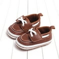 thumbnail image 2 of LYHaoo Spring And Summer Children Toddler Shoes Boys And Girls Casual Shoes Flat Bottom Light On Comfortable Solid Color Minimalist Style Sizes 4 Brown(Toddler), 2 of 6