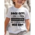 thumbnail image 1 of T-Shirts Garçons T-Shirt Graphique Fou Grand-Père - T-Shirt Décontracté à Manches Courtes pour Printemps, Été et Automne - Polyester Doux, Lavable en Machine, 1 of 6