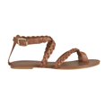 thumbnail image 2 of Duopack Sandalias Mujer Casual café, oro Multitira trenzada Castalia Casual, 2 of 4