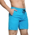 thumbnail image 2 of Cmfcve Men's Quick Dry Short Swim Trunks Casual Loose Fit Beach Vacation Summer Shorts, 2 of 5