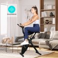 thumbnail image 3 of Folding Exercise Bike X-bike, Quite Indoor Cycling Bike Stationary, Magnetic Upright Bike with Heart Rate and LCD Monitor, Easy Maneuverable and Assemble, 3 of 8