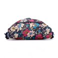 thumbnail image 4 of Basketball Yoga Bag Drawstring Folding Backpack Nylon for Travel (Small Flowers), 4 of 10