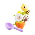 thumbnail image 4 of Juguetes de baño para niños pequeños infantiles bañera multicolor Rueda de agua Bañador de agua de juguete para bebés Regalo para bebés recién nacidos abeja, 4 of 9