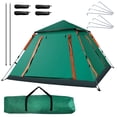 thumbnail image 6 of Green Camping Tent, Foldable Waterproof Tent, Equipped with 2 Mosquito Nets, Windows and Storage Bag, Suitable for Hiking, Mountain Climbing, Exploration and Fishing., 6 of 11