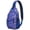 Blue-11, variant on Tribal Patterns Chest Bag Anti-Theft Travel Daypack for Outdoor Adventures Rustic Style & Versatile