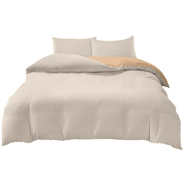 Ohufall Fresh Color Washed Bedding Set Twin Sheets Set Four Piece Soft Comfort For Student Dormitory