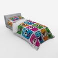 thumbnail image 2 of Ambesonne Funny Bedding Set 3 Pcs, Cartoon Monsters Comic, Twin, Multicolor, 2 of 2
