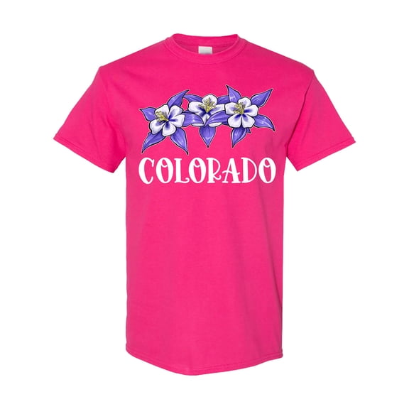 Inktastic Colorado Columbine Flowers T-Shirt