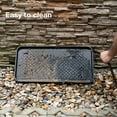 thumbnail image 4 of All Weather Boot Tray, 2 Pack by Trimate -Water Resistant Plastic, Multi-Purpose for Shoes, Pet Feeding Trays, Garden-Mudroom Entryway, Garage, Indoor or Outdoor -- Medium, 24"x16" -- (Black), 4 of 10