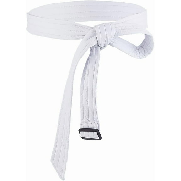 1pc 69.7 Inch Cloth Sash Waistband Belts Down Coat Ribbon Black Gloss Women Cotton Puffer Replacement Belts Waist Band 1pc White