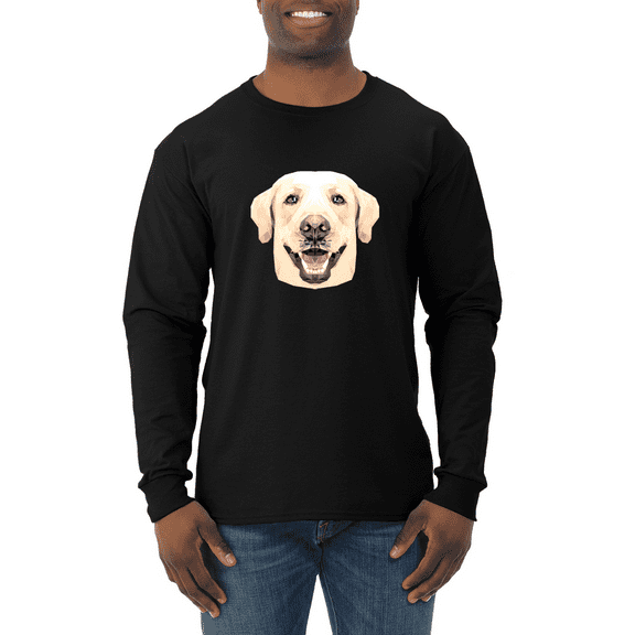 Labrador Dog Animal Lover Mens Long Sleeve Shirt