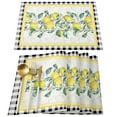 thumbnail image 2 of Modern Table Runner Idyllic Summer Fresh Lemon Plaid Table Runners for Wedding Kitchen Dinner Tablecloth Decor, 2 of 5