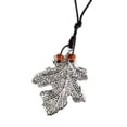 thumbnail image 4 of Colgante de Torsión con Caliente Collar de Cadena Larga Negro para Mujeres Suéter de Hermoso Adorno plata jinwen Collar de suéter con colgante de hoja, 4 of 4