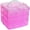 Pink, variant on Topboutique Stackable Storage Container with 18 Adjustable Compartments - Clear - Sewing Box & Craft Storage / Bead Organizer Box / Art and Crafting Supply Organizer, Toys Organizers and Storage,Pink