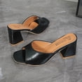 thumbnail image 6 of Viluyesy Womens Slippers Comfortable High Heel Non-Slip Womens Footwear Black Size 42, 6 of 10