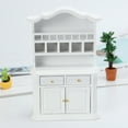 thumbnail image 4 of UPGRATOR 1PC Miniature Display Cabinet Wood Decoration Compact Design, 4 of 8